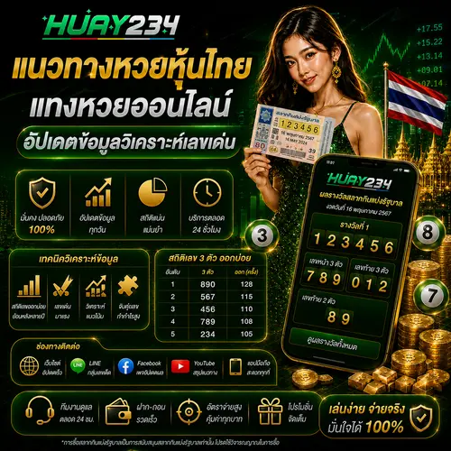 แนวทางหวยหุ้นไทย แทงหวยออนไลน์ อัปเดตข้อมูลวิเคราะห์เลขเด่น